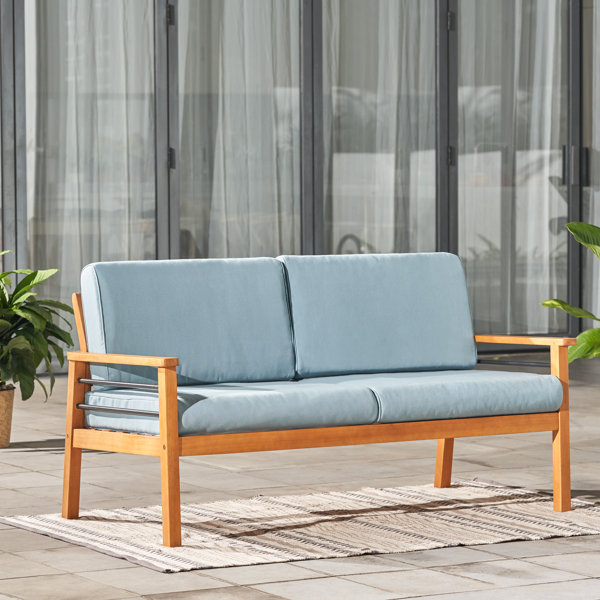 Sand & Stable Avalon 60'' Wide Outdoor Patio Sofa with Cushions